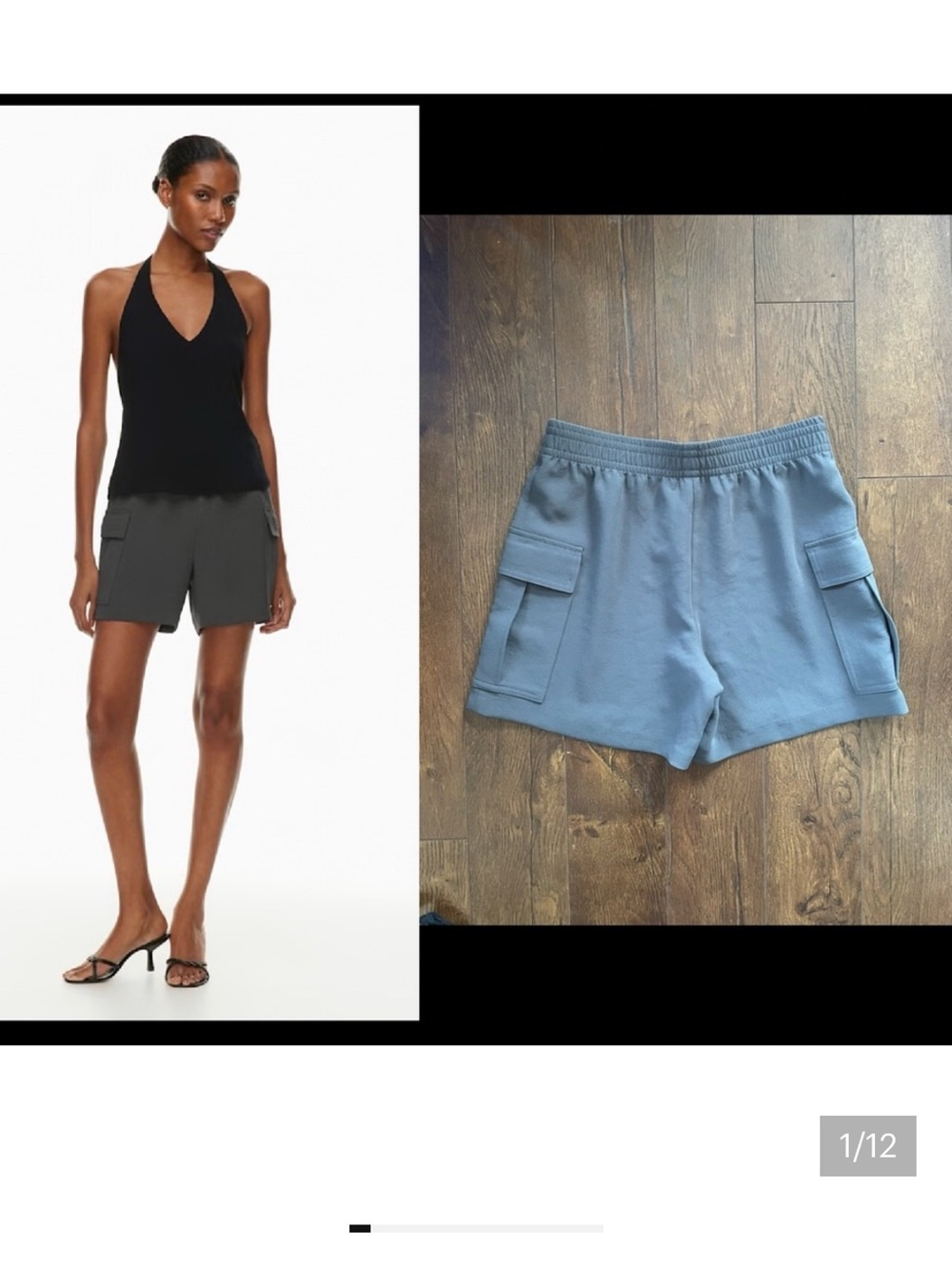 New Aritzia Wilfred Highlight Cargo Shorts. Stretchy Waist. Pockets. Small/Med